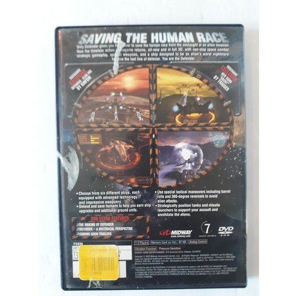 DEFENDER - Sony Playstation 2 Game, PS2 Preowned - Picture 3 of 6